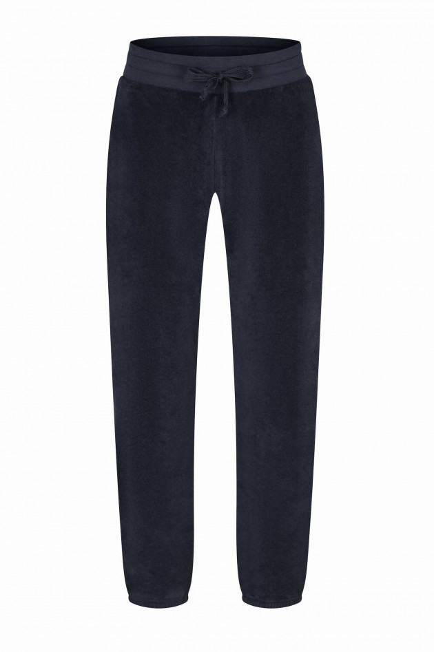 Juvia Frottee-Sweatpants ADELINA in Midnight