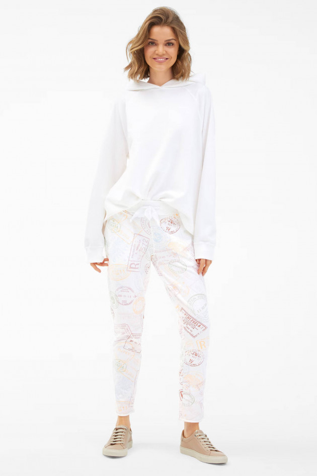 Juvia Jogger mit Allove Print in Weiß