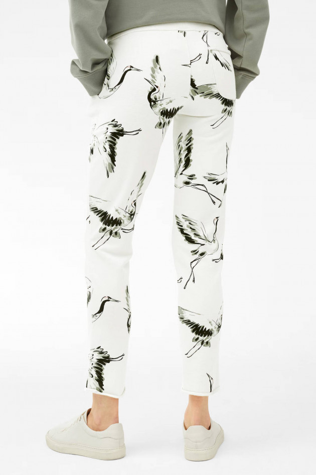 Juvia Sweatpants SMILLA mit Allover-Print in Creme