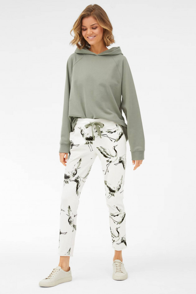 Juvia Sweatpants SMILLA mit Allover-Print in Creme