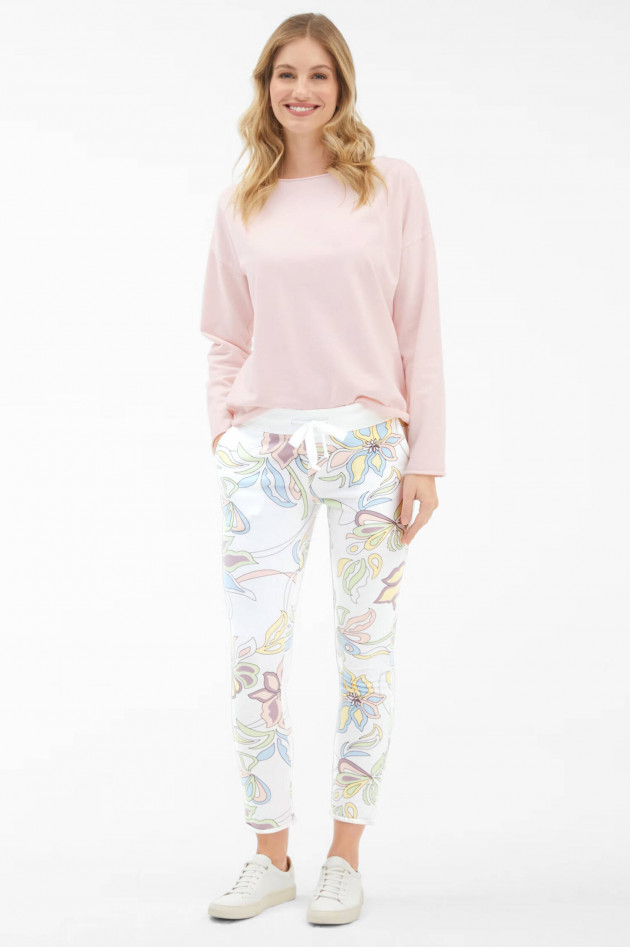 Juvia Sweatpants mit Allover Print in Weiß