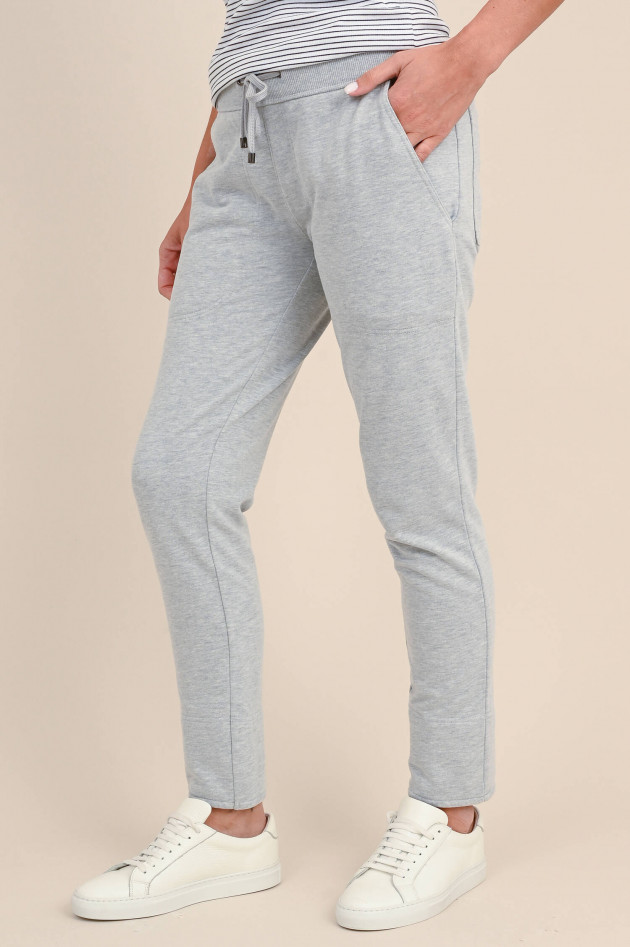 Juvia Baumwoll-Mix Sweatpants in Grau
