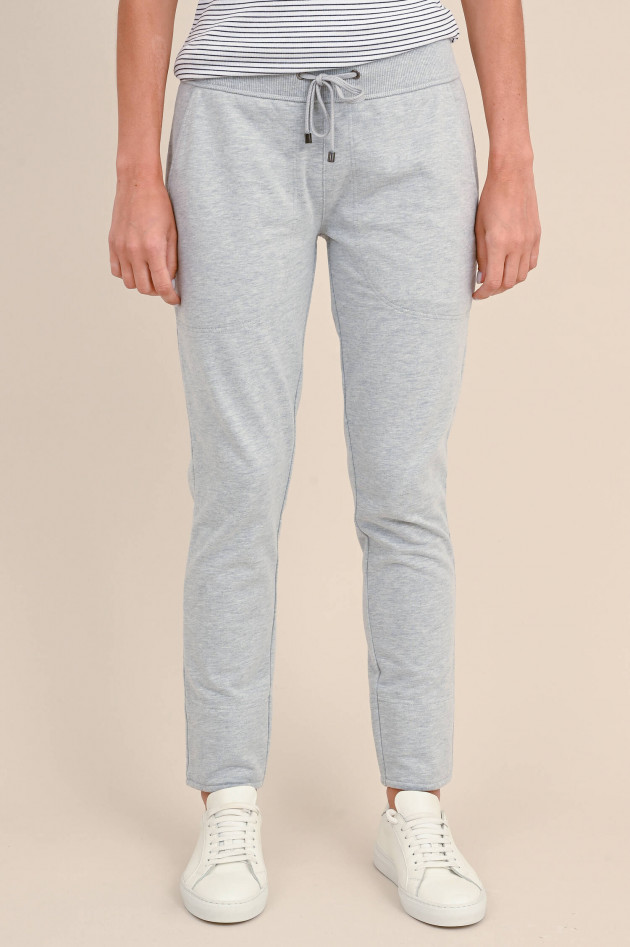 Juvia Baumwoll-Mix Sweatpants in Grau