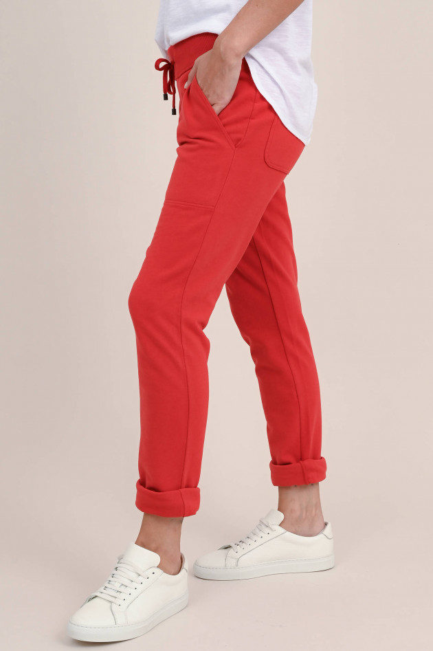 Juvia Baumwoll-Mix Sweatpants in Rot