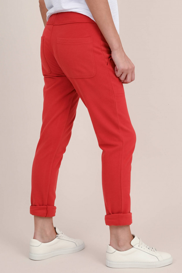 Juvia Baumwoll-Mix Sweatpants in Rot