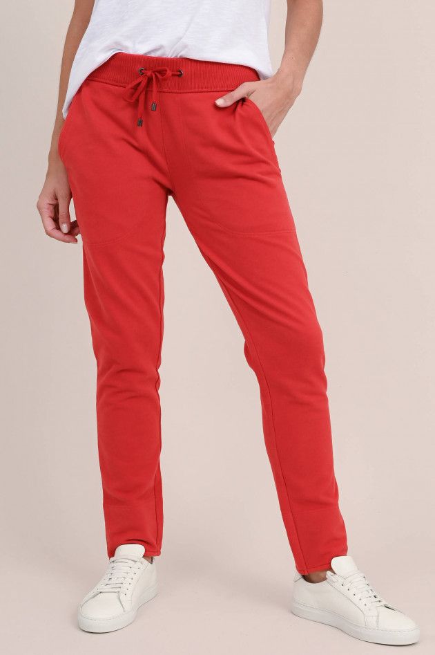 Juvia Baumwoll-Mix Sweatpants in Rot