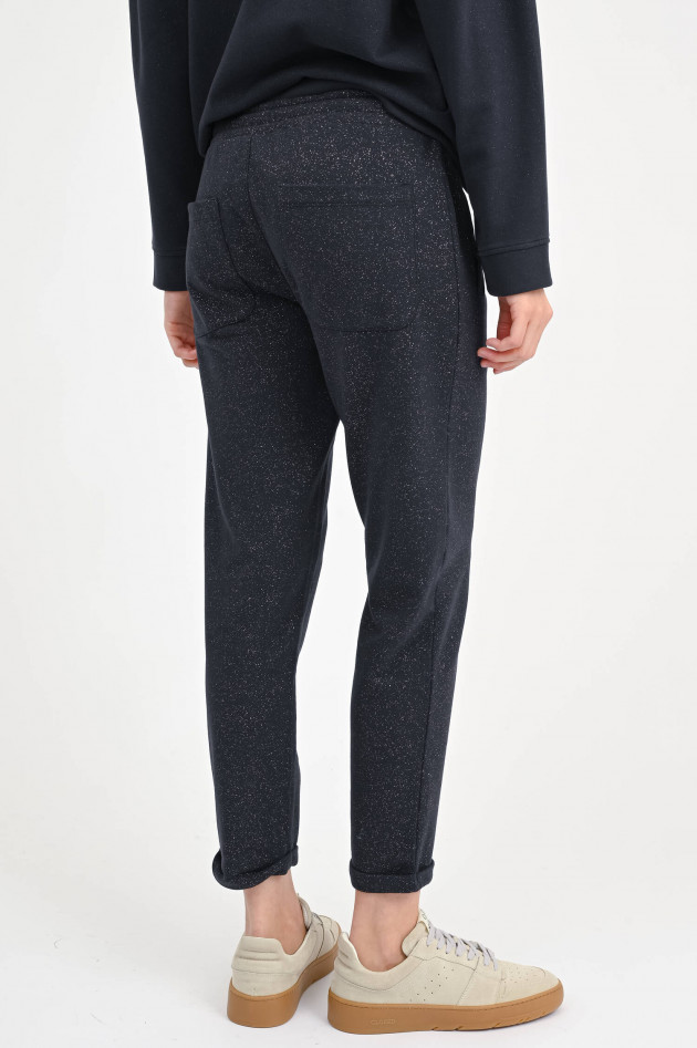 Juvia Glitzer-Sweatpants in Midnight