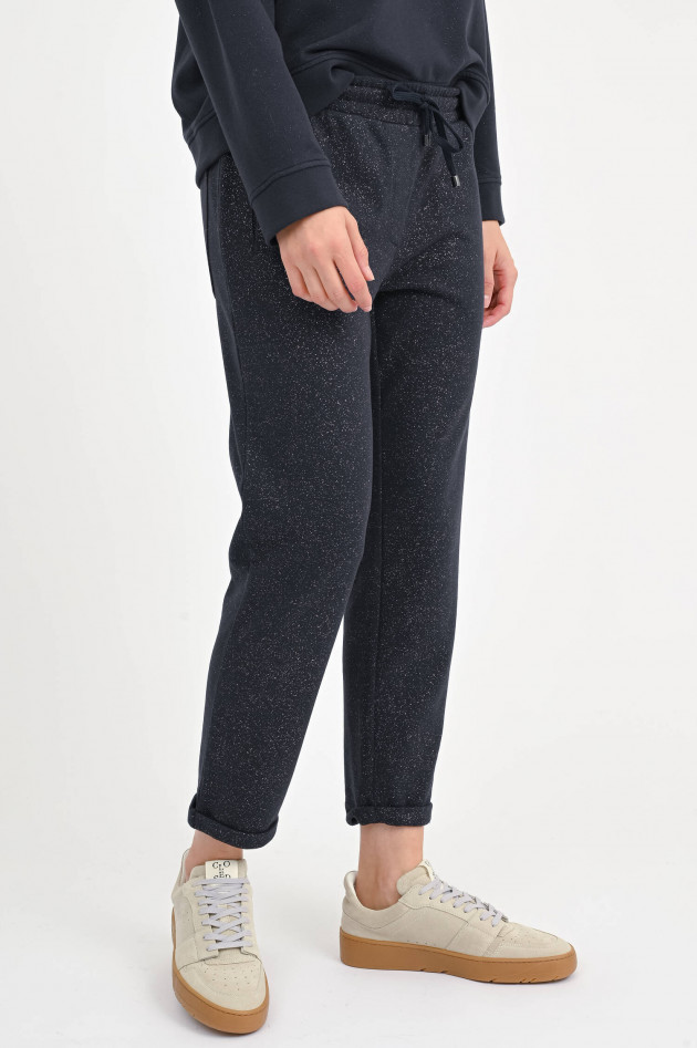 Juvia Glitzer-Sweatpants in Midnight
