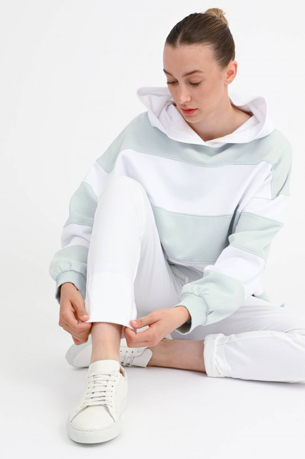 Juvia Sweatpants CATHY mit Rollsaum in Weiß