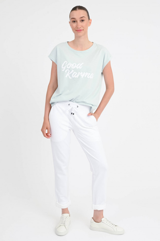 Juvia Sweatpants CATHY mit Rollsaum in Weiß