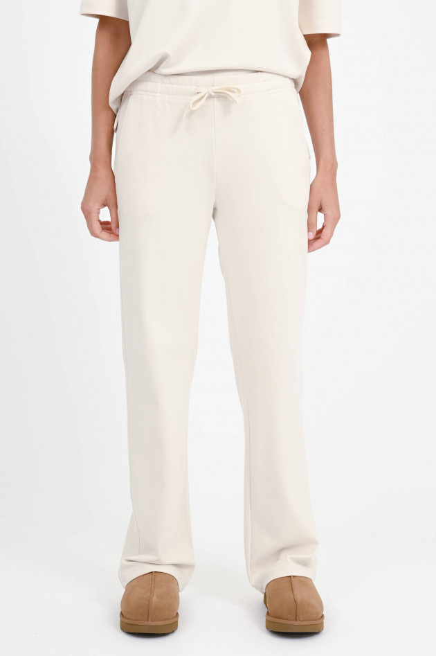 Juvia Sweatpants mit weitem Bein in Eggshell