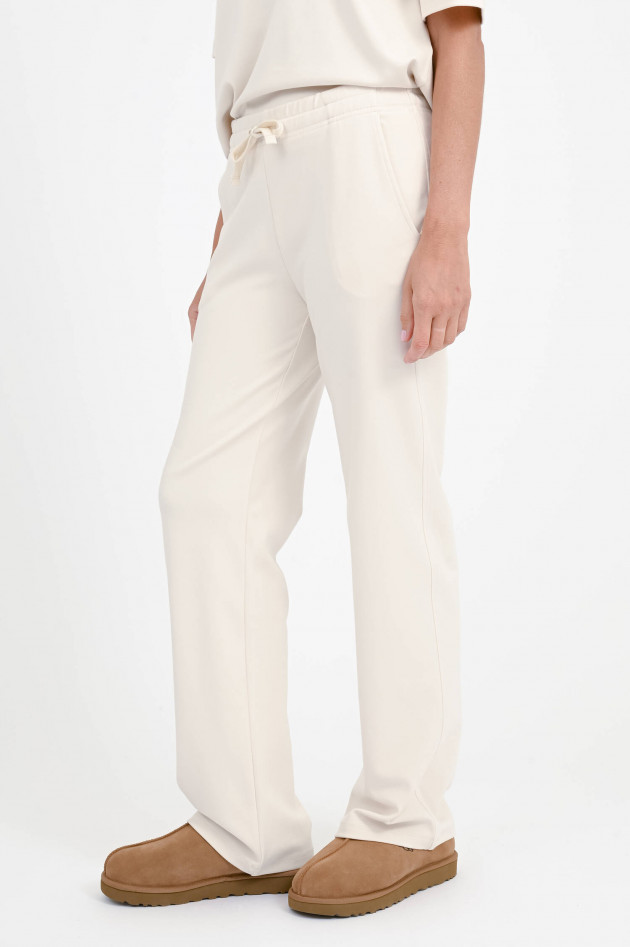 Juvia Sweatpants mit weitem Bein in Eggshell