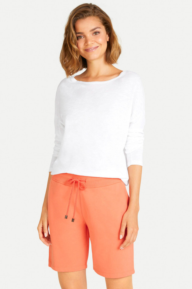 Juvia Jersey-Bermudashorts in Papaya