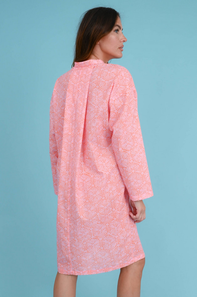 Juvia Baumwoll-Kleid mit Print in Rosa