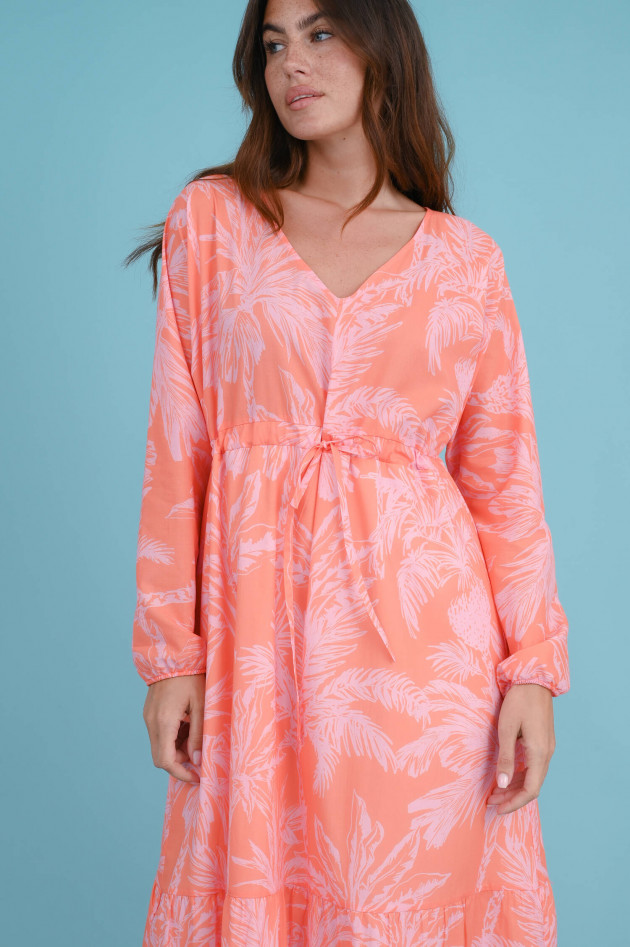Juvia Kleid mit Jungel-Print in Orange