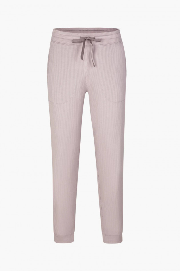 Juvia Rippstrick Nightwear-Pants in Mauve