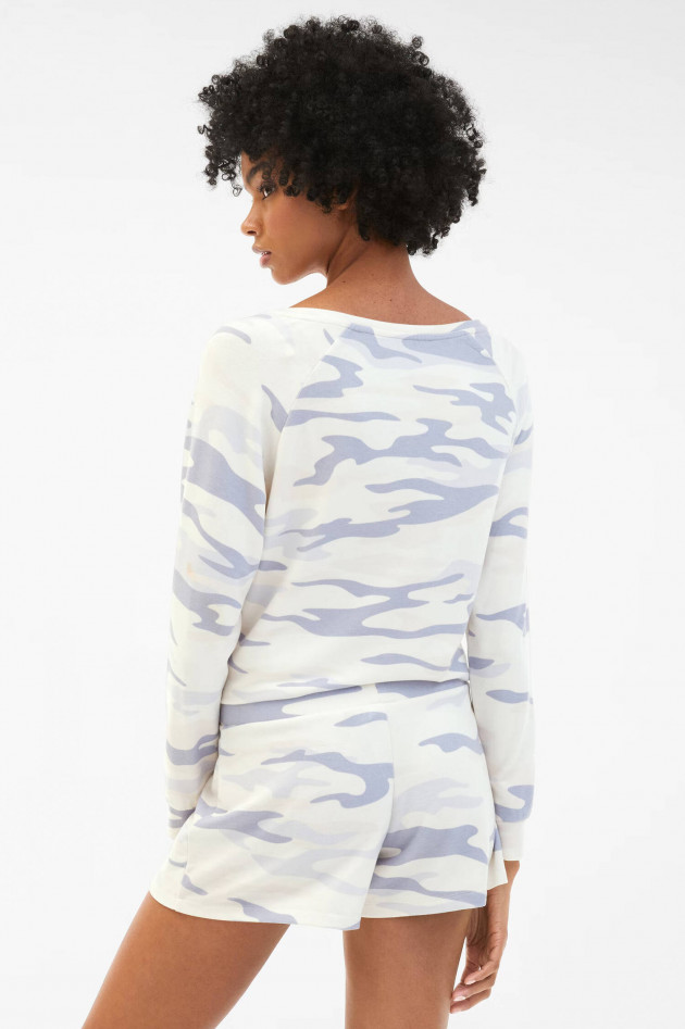 Juvia Nightwear Shorts mit Camouflage-Design in Creme