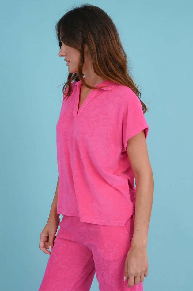 Juvia Frottee T-Shirt in Pink