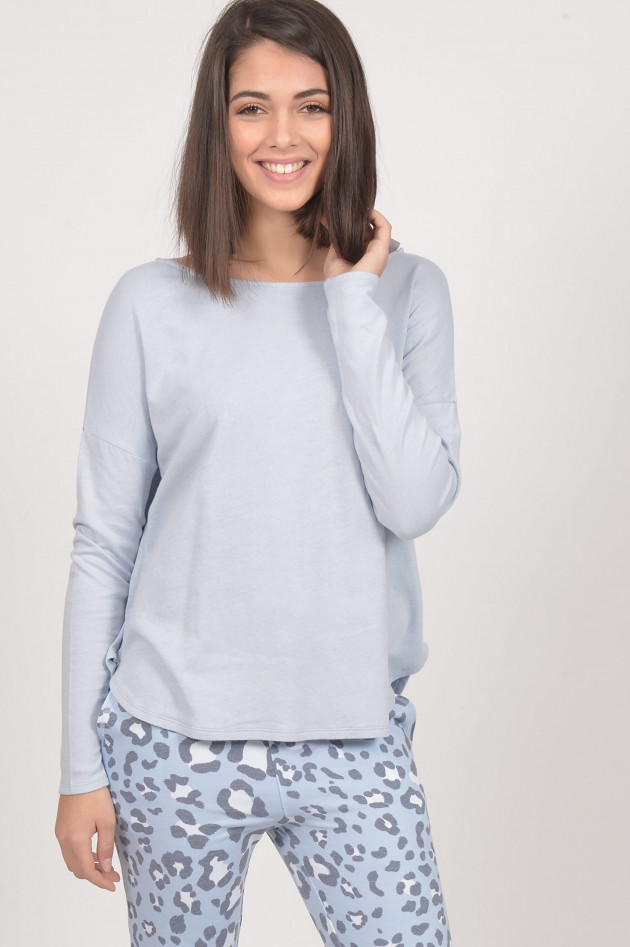 Juvia Sweater mit Kellerfalte in Blau