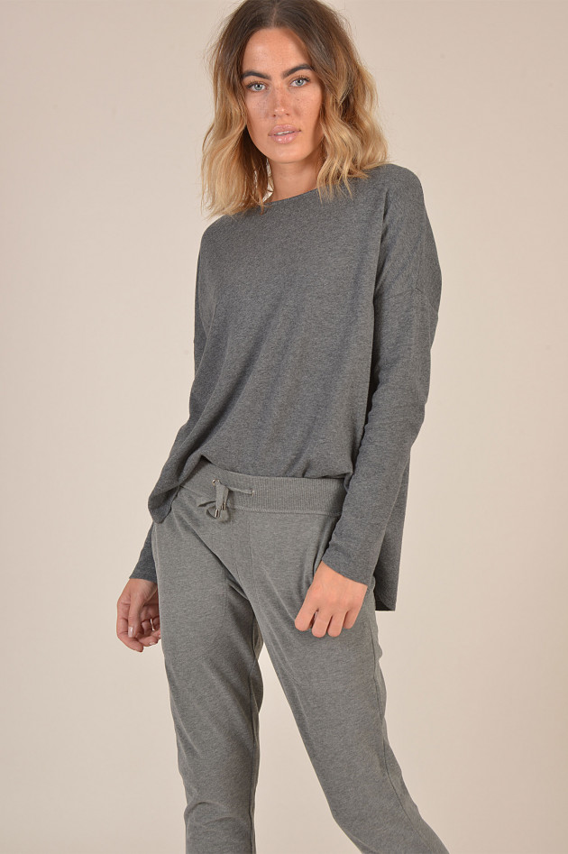 Juvia Sweatshirt mit Kellerfalte in Antra