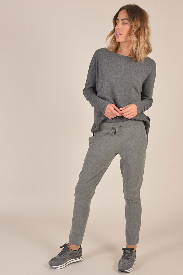 Juvia Sweatshirt mit Kellerfalte in Antra