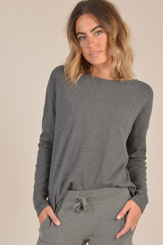 Juvia Sweatshirt mit Kellerfalte in Antra