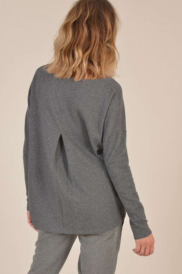 Juvia Sweatshirt mit Kellerfalte in Antra