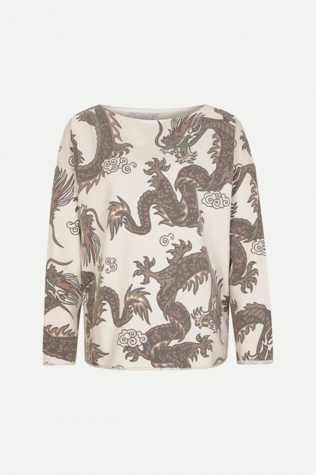 Juvia Sweater mit Dragon-Design in Creme