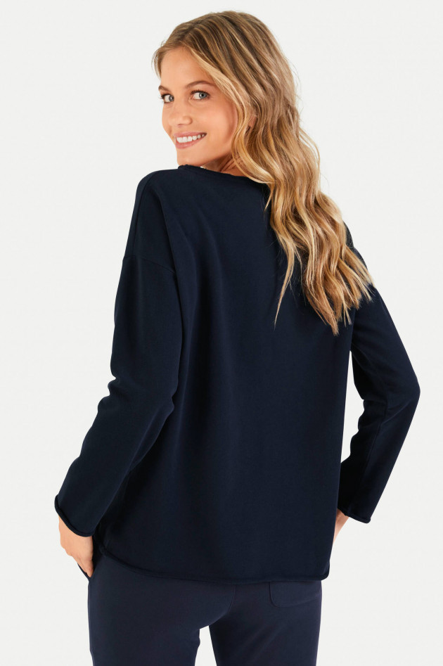 Juvia Relaxed Fit Sweater in Navy