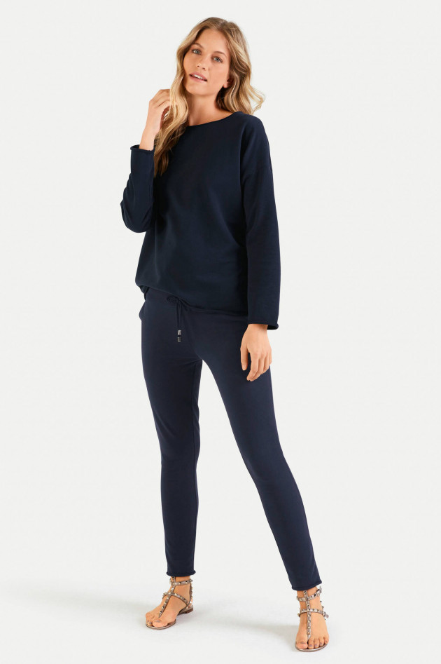 Juvia Relaxed Fit Sweater in Navy