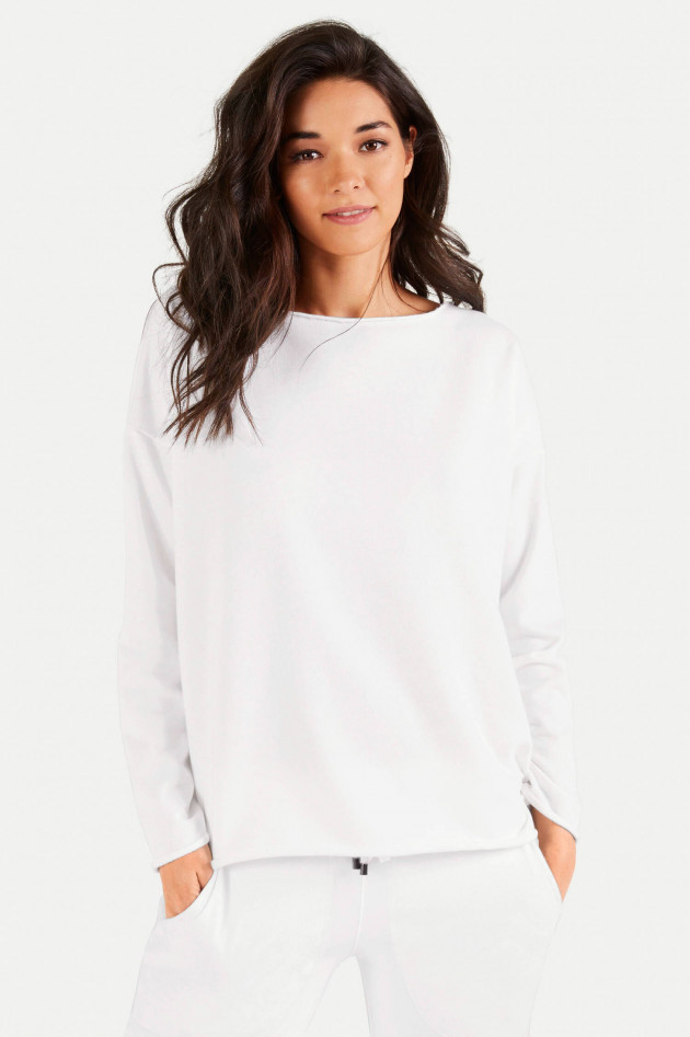 Juvia Relaxed Fit Sweater in Weiß