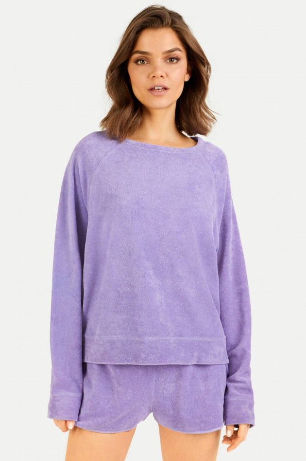 Juvia Frottee Sweatshirt in Lavendel