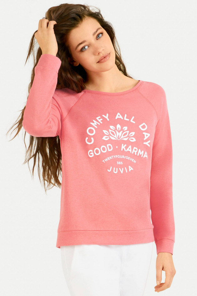 Juvia Cashmix Sweater COMFY ALL DAY in Koralle