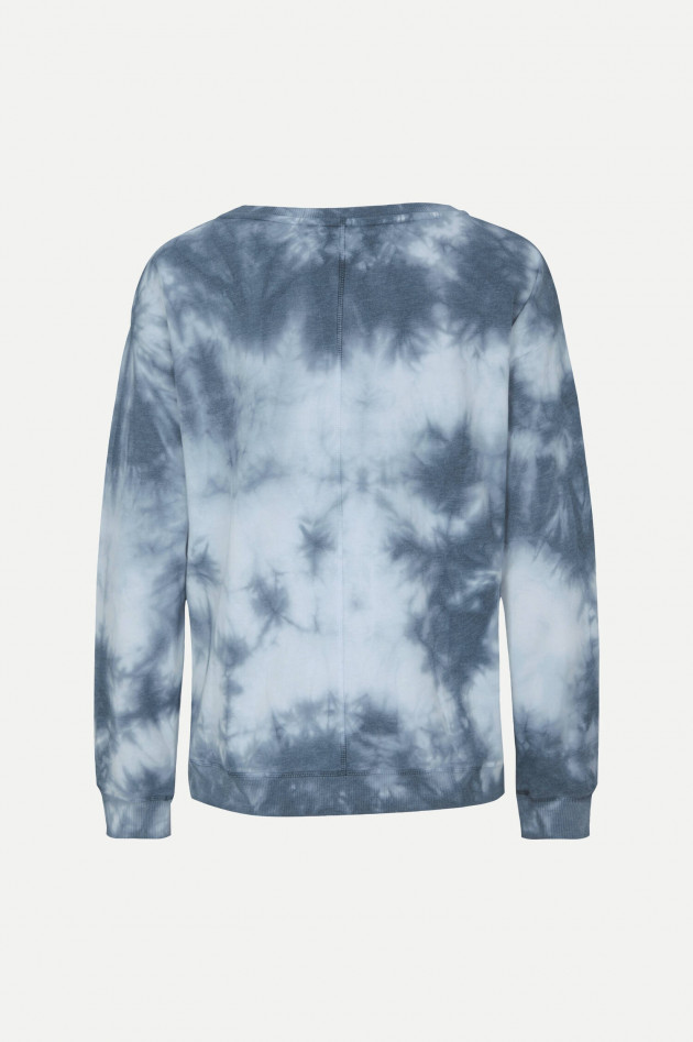 Juvia Sweatshirt im Batik-Design in Blau