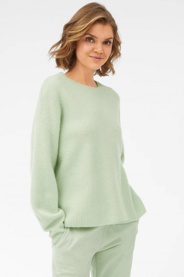 Juvia Woll-Mix Strickpullover in Salbei