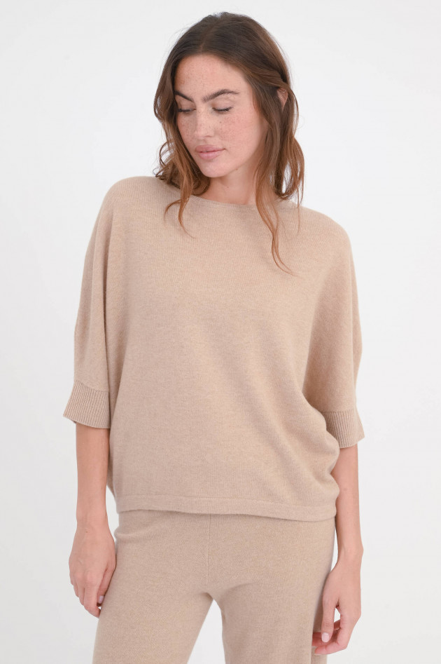 Juvia Pullover aus Woll-Cashmere-Mix in Camel
