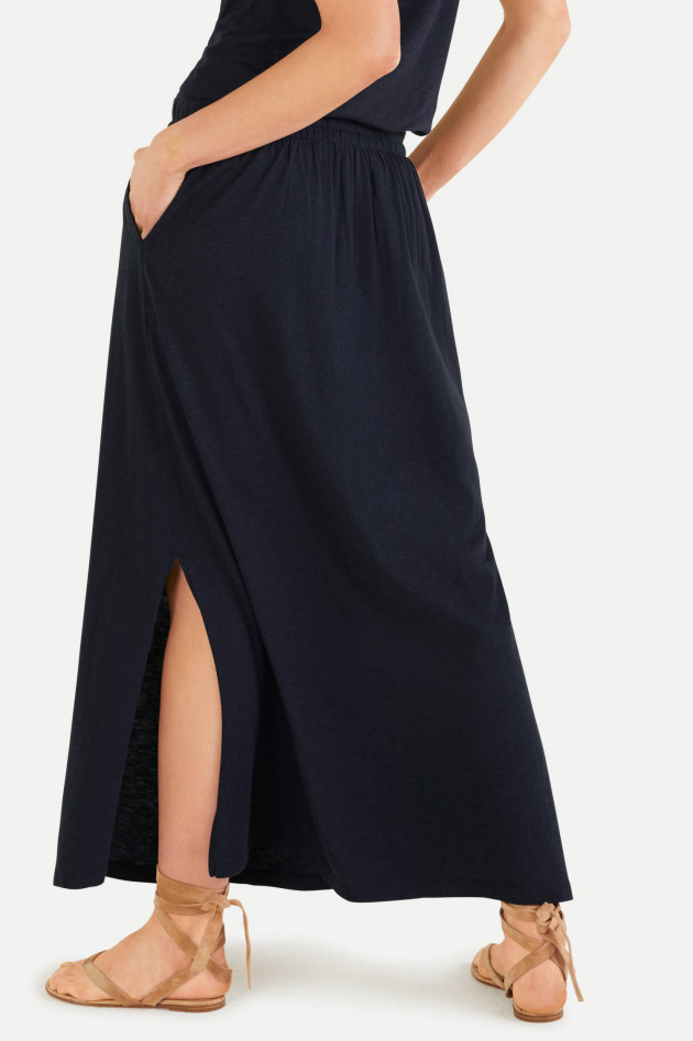 Juvia Maxi-Rock aus Baumwoll-Viskose-Mix in Navy