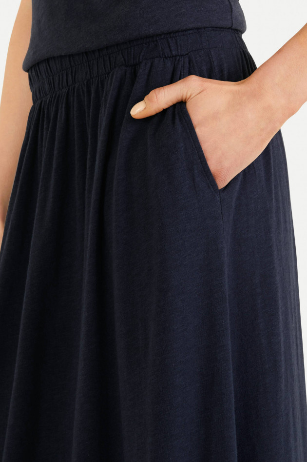 Juvia Maxi-Rock aus Baumwoll-Viskose-Mix in Navy