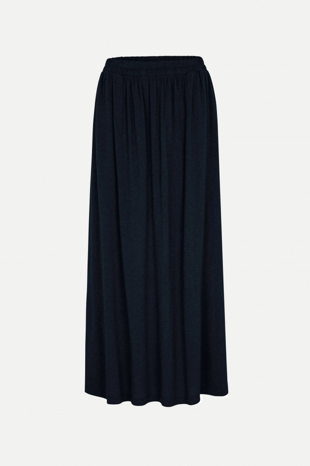 Juvia Maxi-Rock aus Baumwoll-Viskose-Mix in Navy