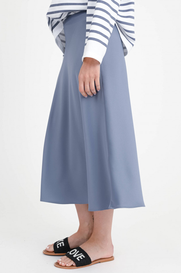 Juvia Satin-Rock FLEUR in Graublau