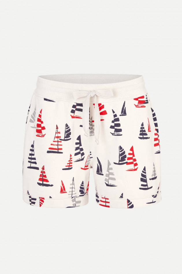 Juvia Shorts SAILING BOATS in Creme