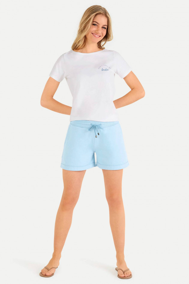 Juvia Jersey Shorts in Hellblau