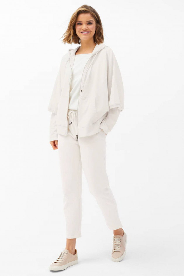 Juvia Oversized Sweat-Zipper in Creme