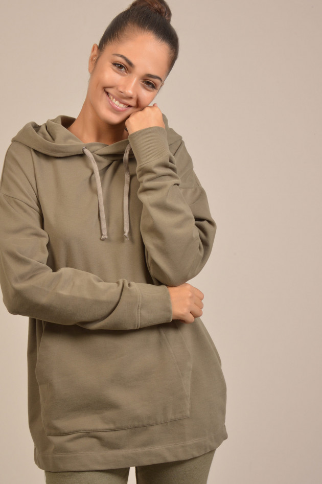 Juvia Sweatshirt mit Kapuze in Oliv