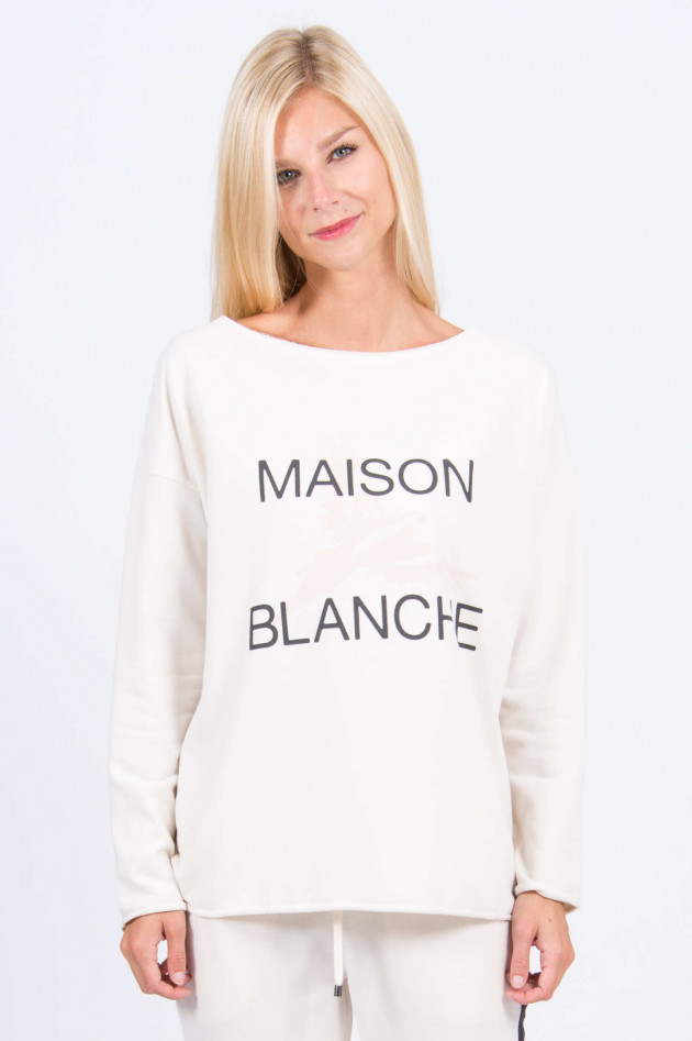 Juvia Langarmshirt MAISON BLANCHE in Natur