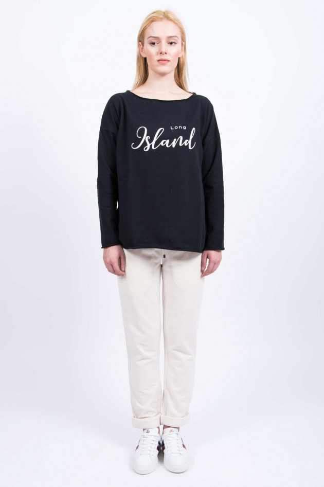 Juvia Sweater LONG ISLAND in Schwarz