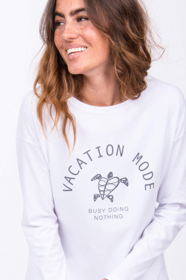 Juvia Longsleeve VACATION MODE in Weiß