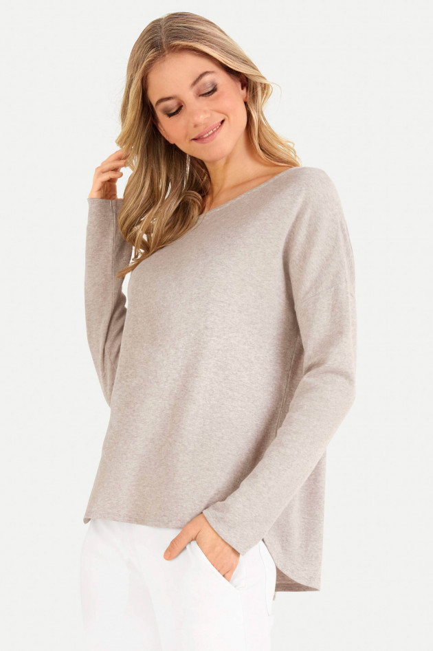 Juvia Cashmix-Sweater in Beige meliert