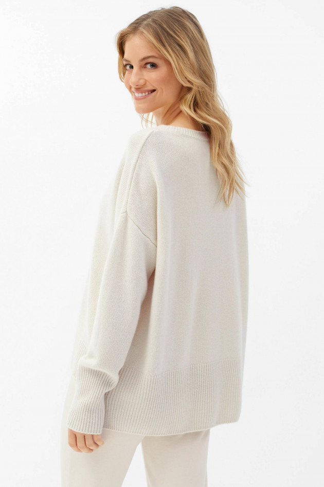 Juvia Oversized Kaschmir Pullover in Creme