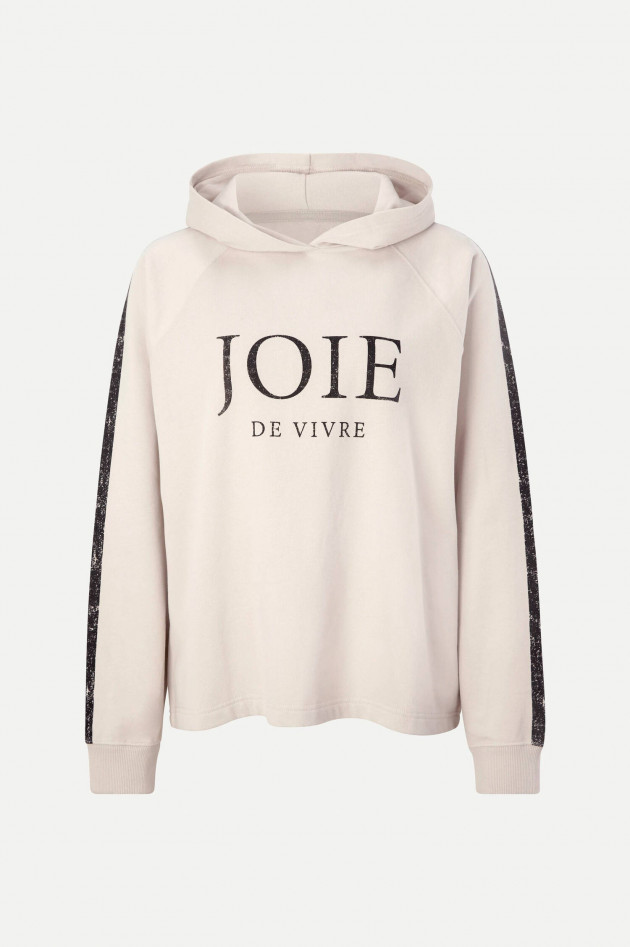 Juvia Hoodie mit Frontprint in Sand